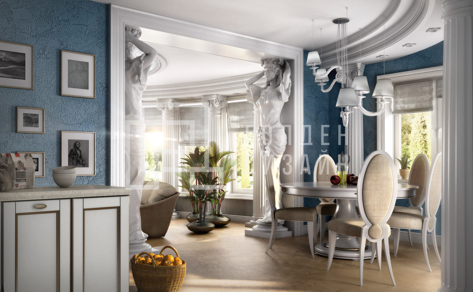 Греческий стиль в дизайне интерьера 3