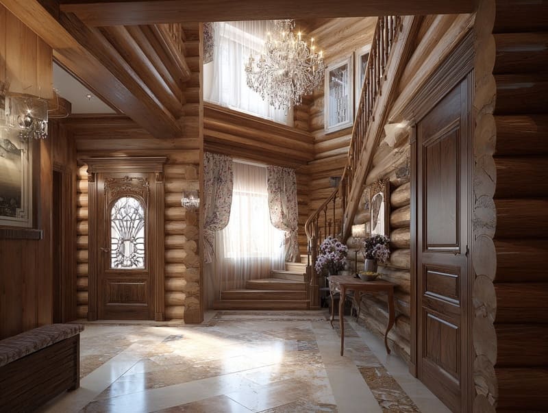 Деревенский стиль в интерьере дома