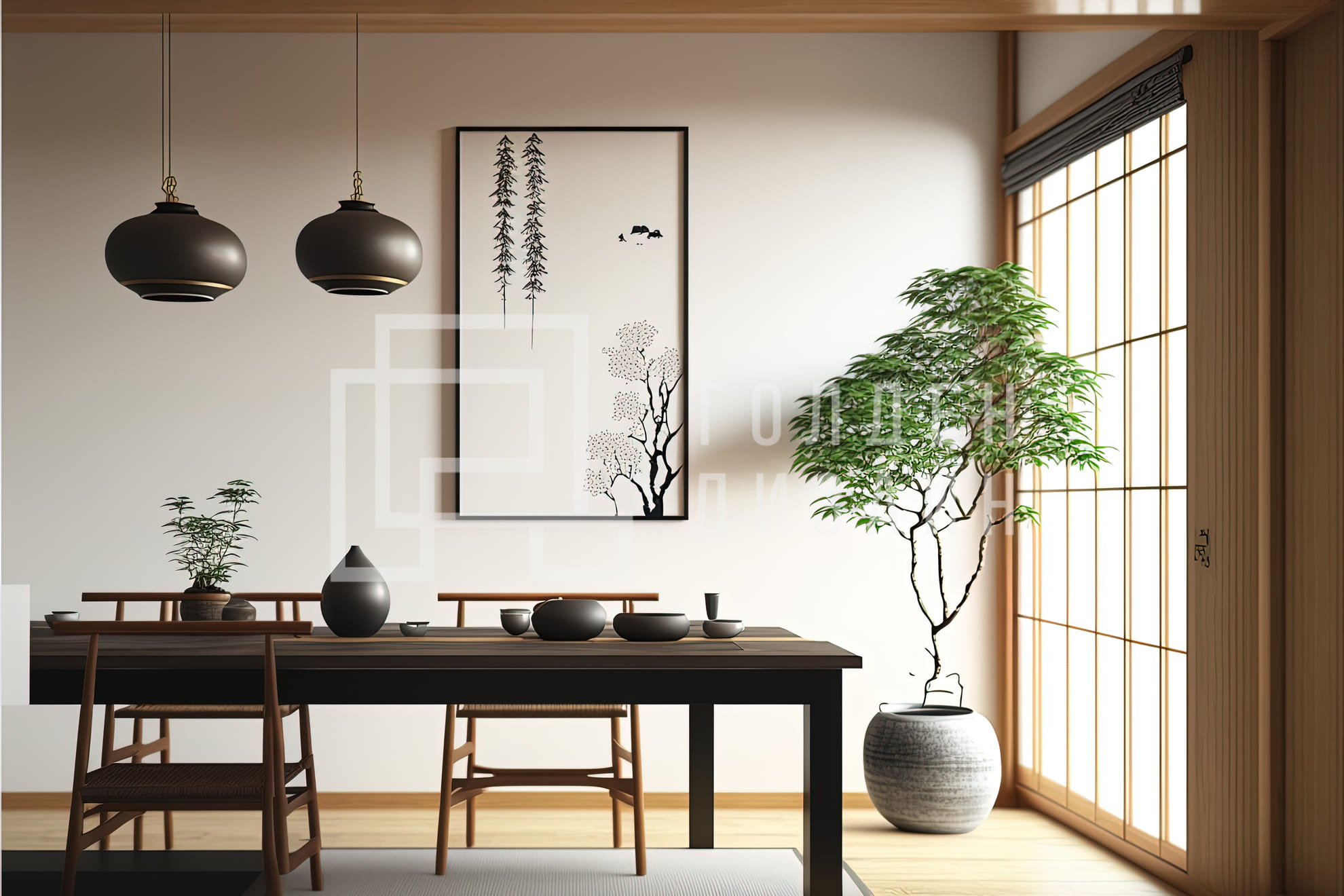 Японский (ваби-саби) стиль в дизайне интерьера 2