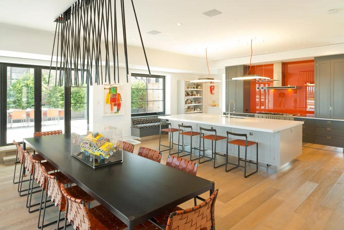 Дизайн интерьера кухни: игра цветом, использование контрастов 1