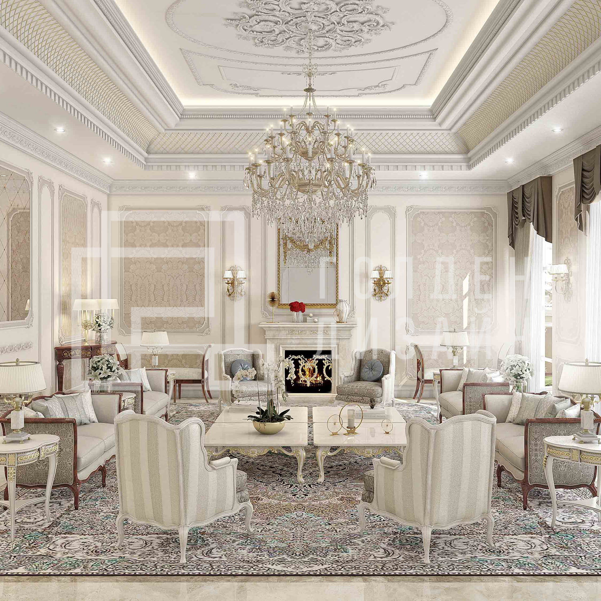 Стиль классицизм в дизайне интерьера 0