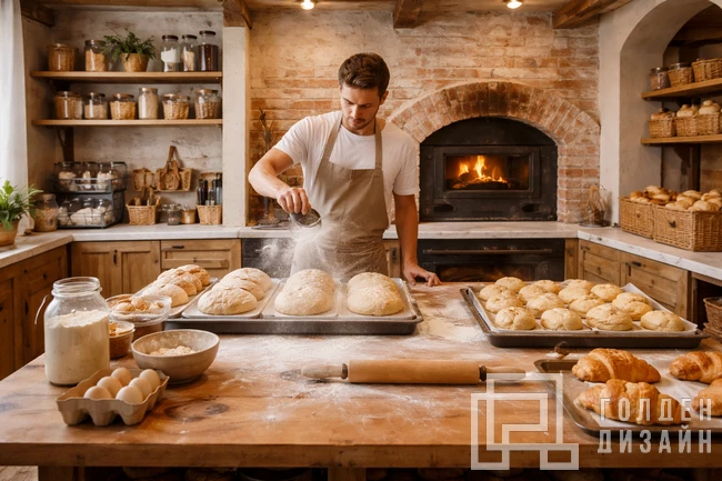 Дизайн интерьера булочной