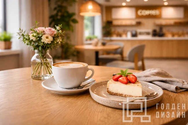 Дизайн интерьера кофейни